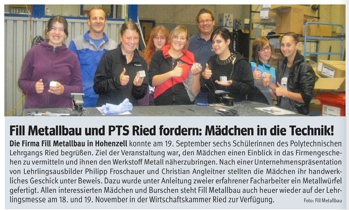 Mädchen und Technik