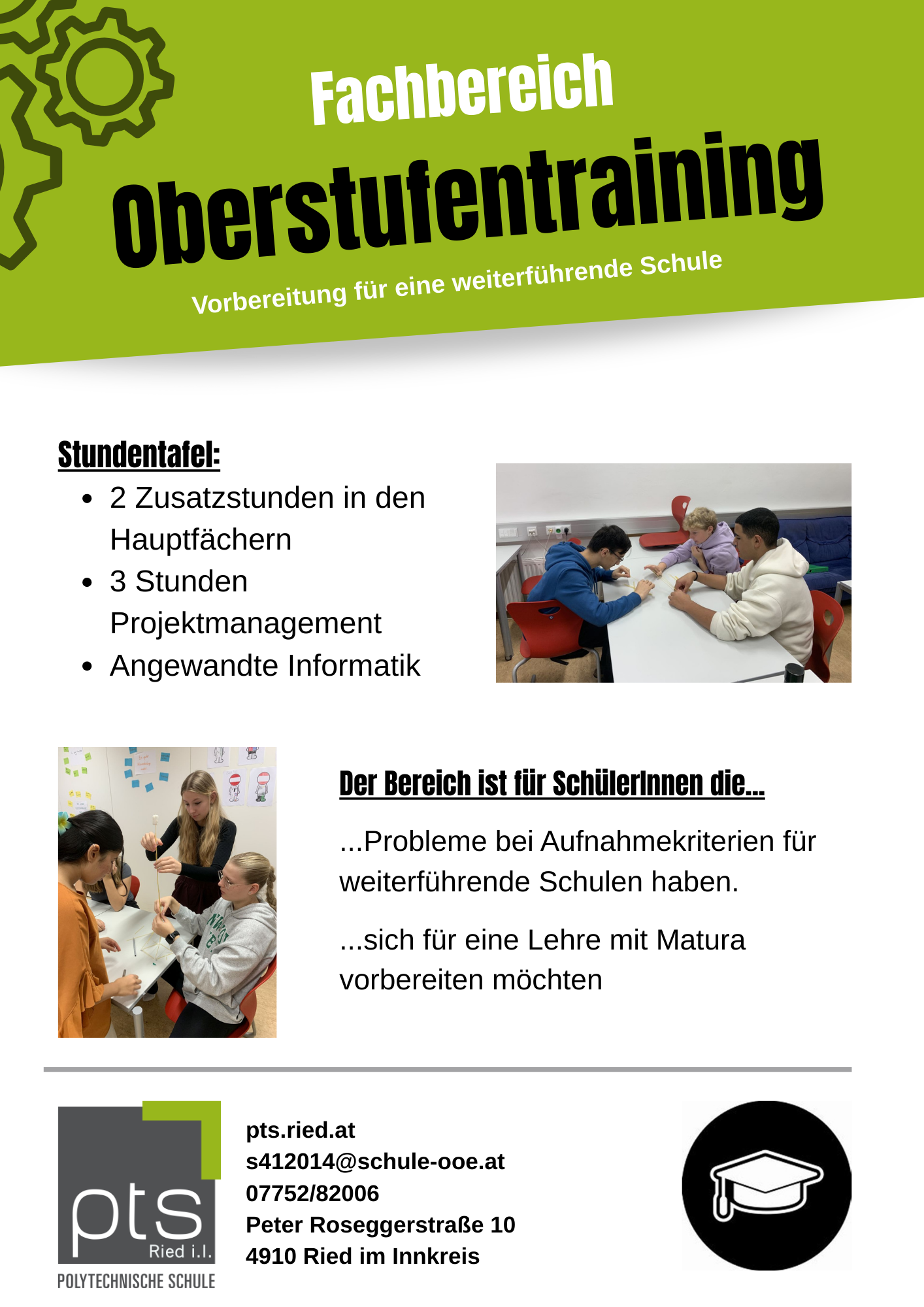 Poster Oberstufentraining